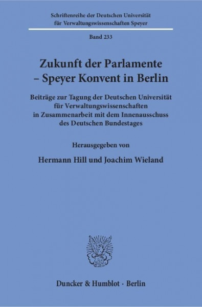 Zukunft der Parlamente - Speyer Konvent in Berlin.