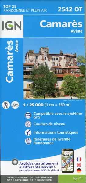 Camarès. Avène 1:25 000