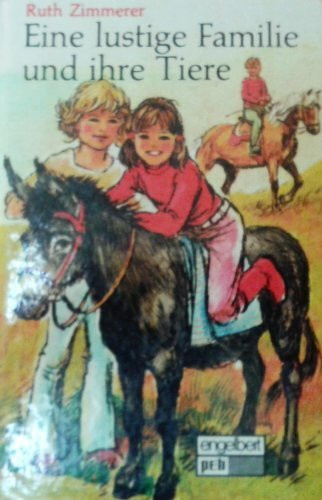 Eine lustige Familie und ihre Tiere.