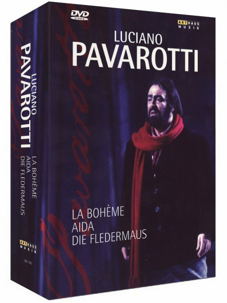 Luciano Pavarotti - La Boheme/Aida/Die Fledermaus [5 DVDs]