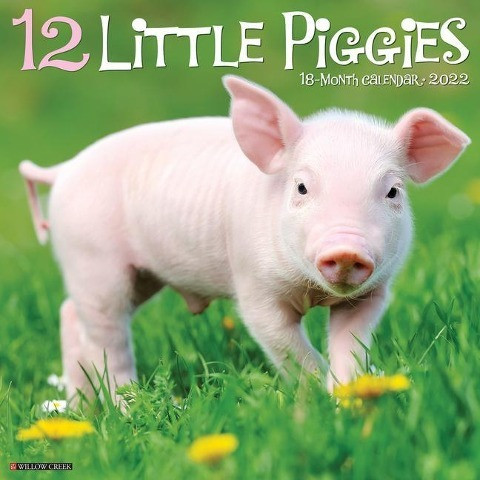 12 Little Piggies 2022 Wall Calendar