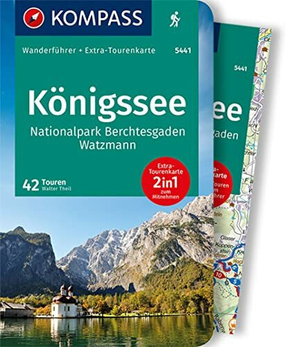 KOMPASS Wanderführer Königssee, Nationalpark Berchtesgaden, Watzmann, 42 Touren: mit Extra-Tourenkarte Maßstab 1:35.000, GPX-Daten zum Download