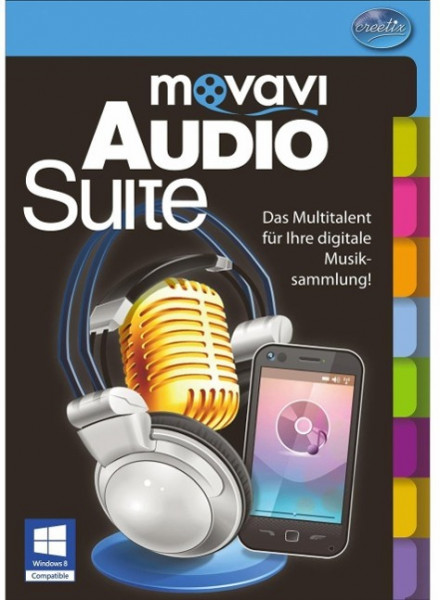 movavi Audio Suite. Für Windows 7 und 8, Vista, XP (jeweils 32- und 64-Bit)