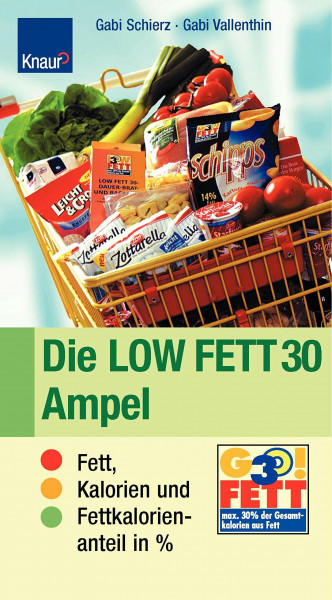 Die LOW FETT 30 Ampel: Fett, Kalorien und Fettkalorienanteil in %