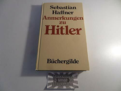 Anmerkungen zu Hitler.