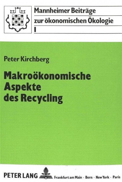 Makroökonomische Aspekte des Recycling