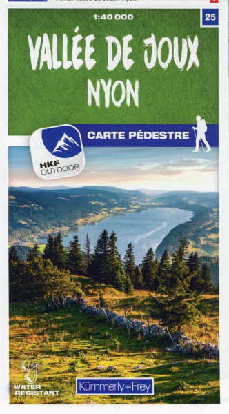 Vallée de Joux - Nyon 25 Wanderkarte 1:40 000 matt laminiert
