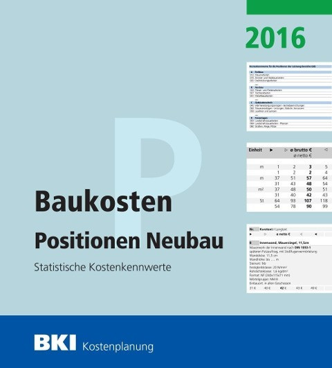 BKI Baukosten Neubau 2016 Teil 3