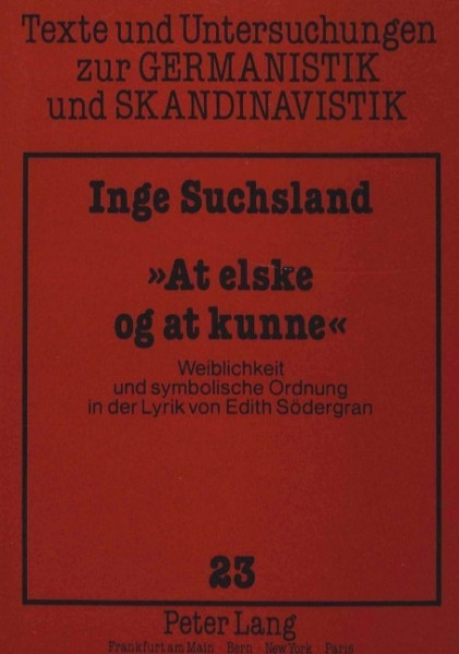 «At elske og at kunne»