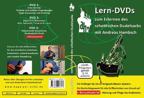 Dudelsack Lern DVDs - Griffweise und Fingertechnik