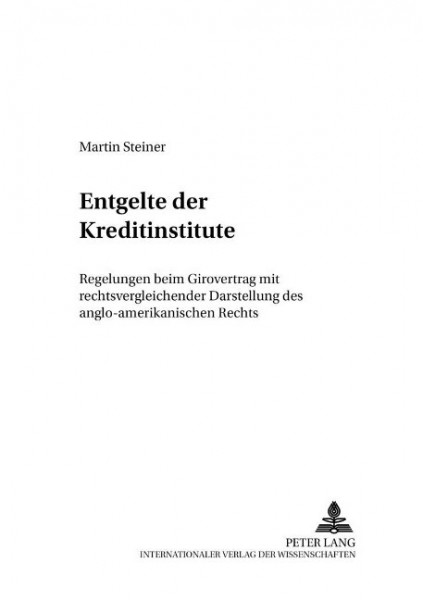 Entgelte der Kreditinstitute