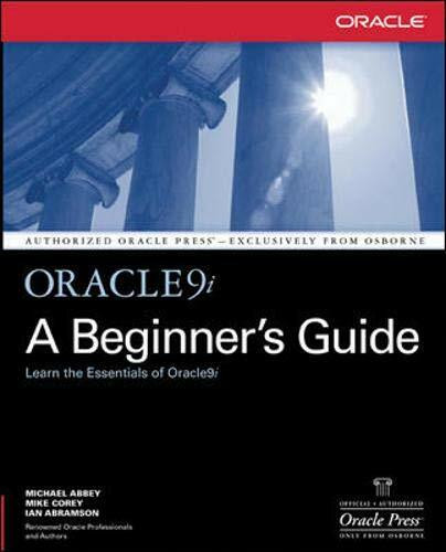 Oracle9I: A Beginner's Guide (Oracle Press)