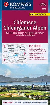 KOMPASS Fahrradkarte 3335 Chiemsee, Chiemgauer Alpen 1:70.000