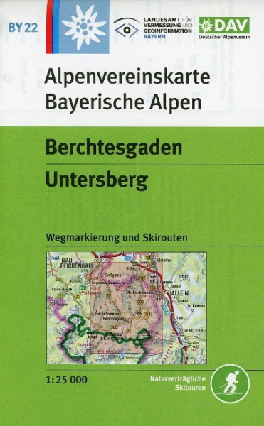 DAV Alpenvereinskarte Bayerische Alpen 22 Berchtesgaden - Untersberg