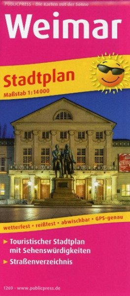 Weimar Stadtplan 1:14 000