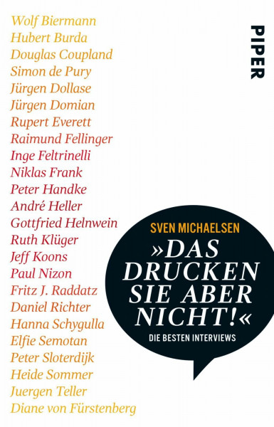 »Das drucken Sie aber nicht!«: Die besten Interviews
