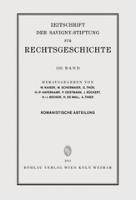 ZRG Romanistische Abteilung 130. Band (2013)