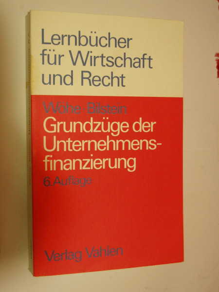 Grundzüge der Unternehmensfinanzierung