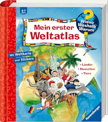 Wieso? Weshalb? Warum? Sonderband - Mein erster Weltatlas (Sachbuch ab 4 Jahre - mit Klappen, Stickern und riesigem Poster)