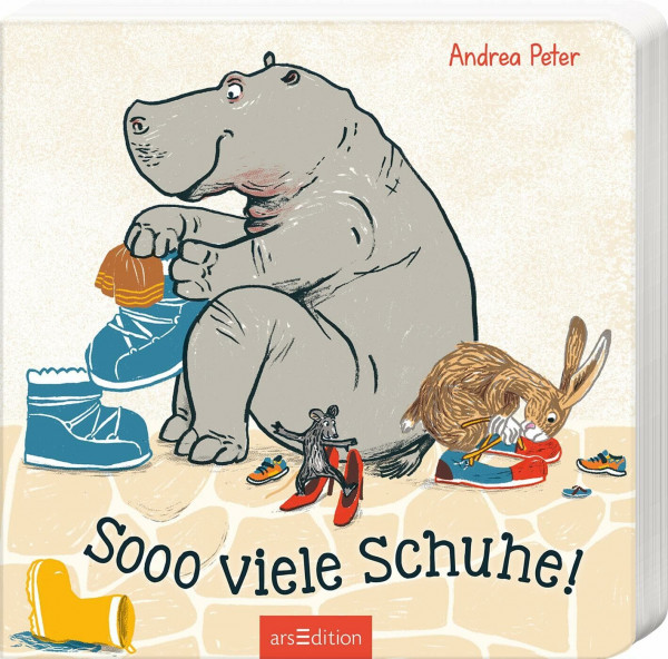 Sooo viele Schuhe!: Interaktiver Vorlesespaß | Ein lustiges Pappbilderbuch mit vielen witzigen Details zum Mitraten für Kinder ab 2 Jahren