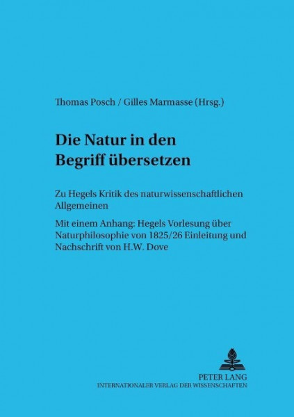 Die Natur in den Begriff übersetzen