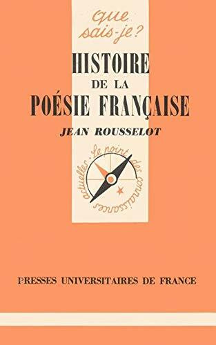 Historie De La Poesie Francais