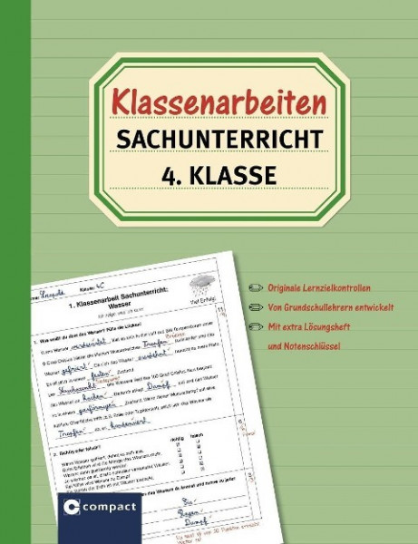 Klassenarbeiten Sachunterricht 4. Klasse