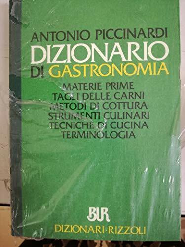 Dizionario Di Gastronomia: Materie Prime, Tagli Delle Carne, Metodi Di Cottura, Strumenti Culinari, Tecniche Di Cucina, Terminologia (BUR Dizionari)