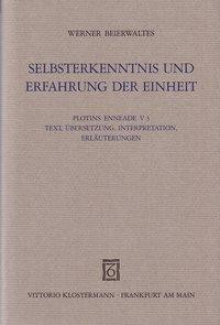 Selbsterkenntnis und Erfahrung der Einheit