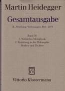 Heidegger Gesamtausgabe Bd. 50. Nietzsches Metaphysik (für Wintersemester 1941/42 angekündigt, aber