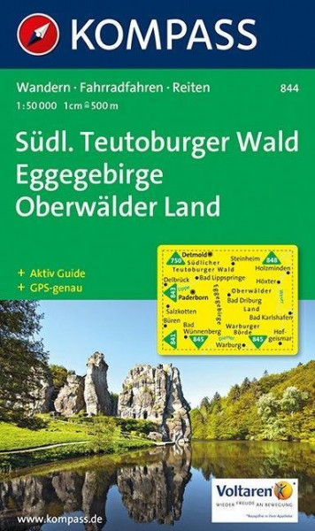 Südlicher Teutoburger Wald - Eggegebirge - Oberwälder Land 1 : 50 000