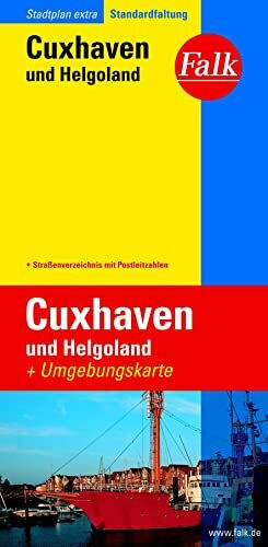 Falk Stadtplan Extra Standardfaltung Cuxhaven und Helgoland