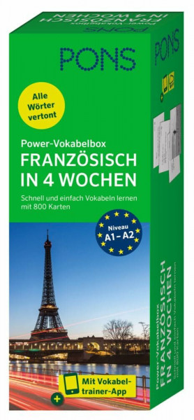 PONS Power-Vokabelbox Französisch: Schnell und einfach Vokabeln lernen mit 800 Karten