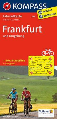 KOMPASS Fahrradkarte 3071 Frankfurt und Umgebung 1:70.000