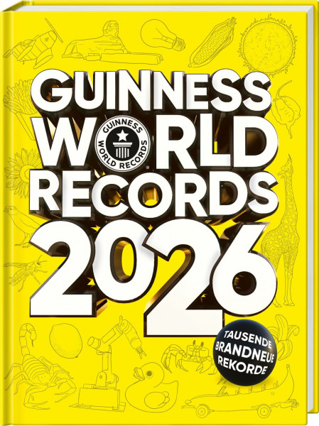 GUINNESS WORLD RECORDS 2026: Das beliebte Rekorde-Buch für Kinder und Erwachsene, Kinderbuch ab 8 Jahre und tolle Geschenkidee: Deutschsprachige Ausgabe