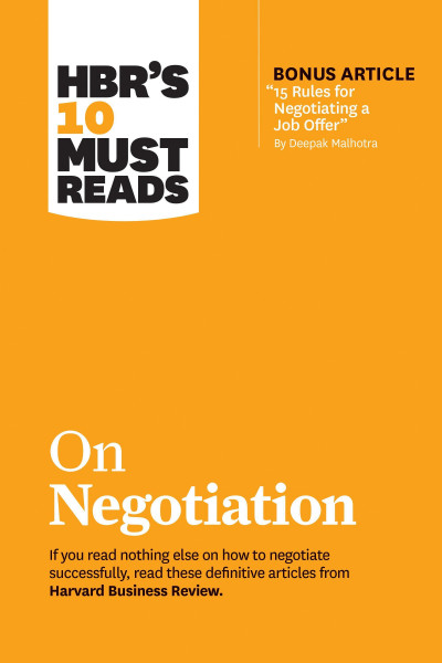 HBR Must Read on Negotiation