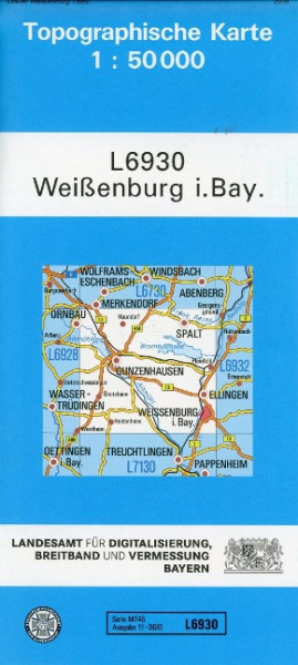 Weißenburg in Bayern 1 : 50 000