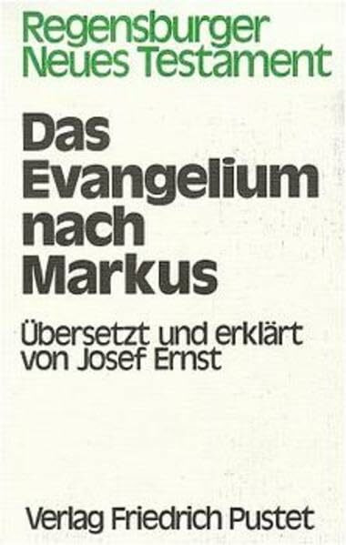 Regensburger Neues Testament, Kt, Das Evangelium nach Markus