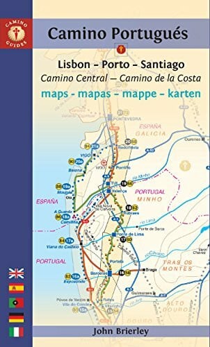 Camino Guide Portugues Maps: Lisbon - Porto - Santiago / Camino Central - Camino De La Costa: Lisboa-Porto-Santiago (Camino Guides)