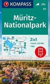 KOMPASS Wanderkarte 853 Müritz-Nationalpark 1:25.000