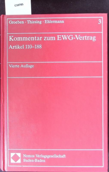 Kommentar zum EWG-Vertrag