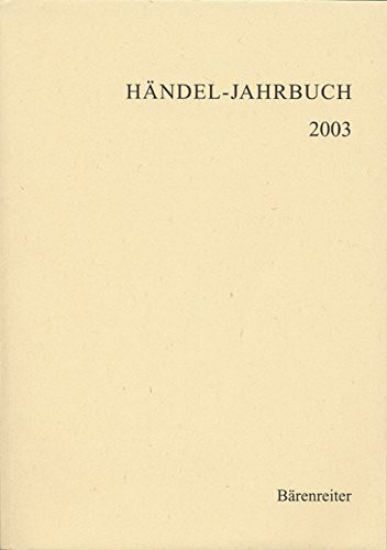 Händel-Jahrbuch 2003