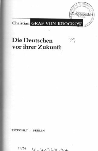 Die Deutschen vor ihrer Zukunft