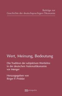 Meinung, Wert, Bedeutung