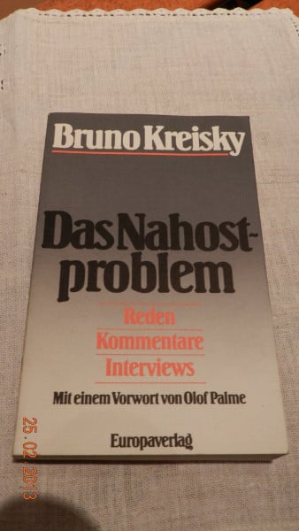 Das Nahostproblem. Reden, Interviews, Kommentare