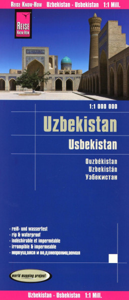 Reise Know-How Landkarte Usbekistan 1 : 1.000.000