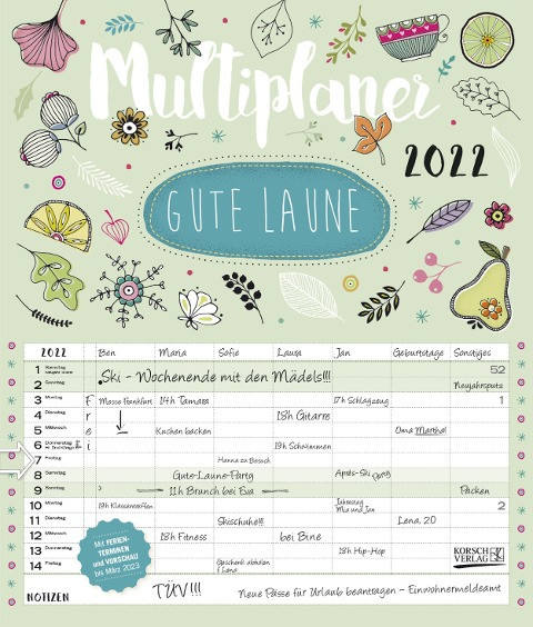 Multiplaner - Gute Laune 2022