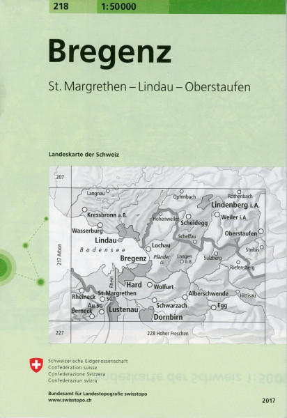 Swisstopo 1 : 50 000 Bregenz