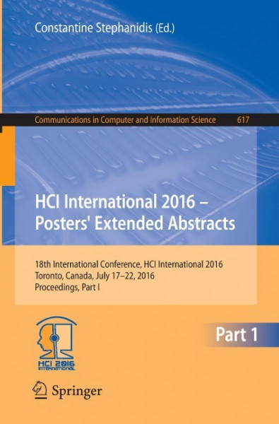 HCI International 2016 - Posters' Extended Abstracts