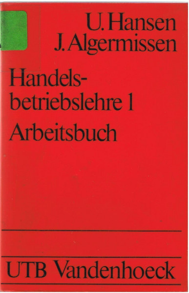 : Handelsbetriebslehre. - Göttingen : Vandenhoeck &, Ruprecht